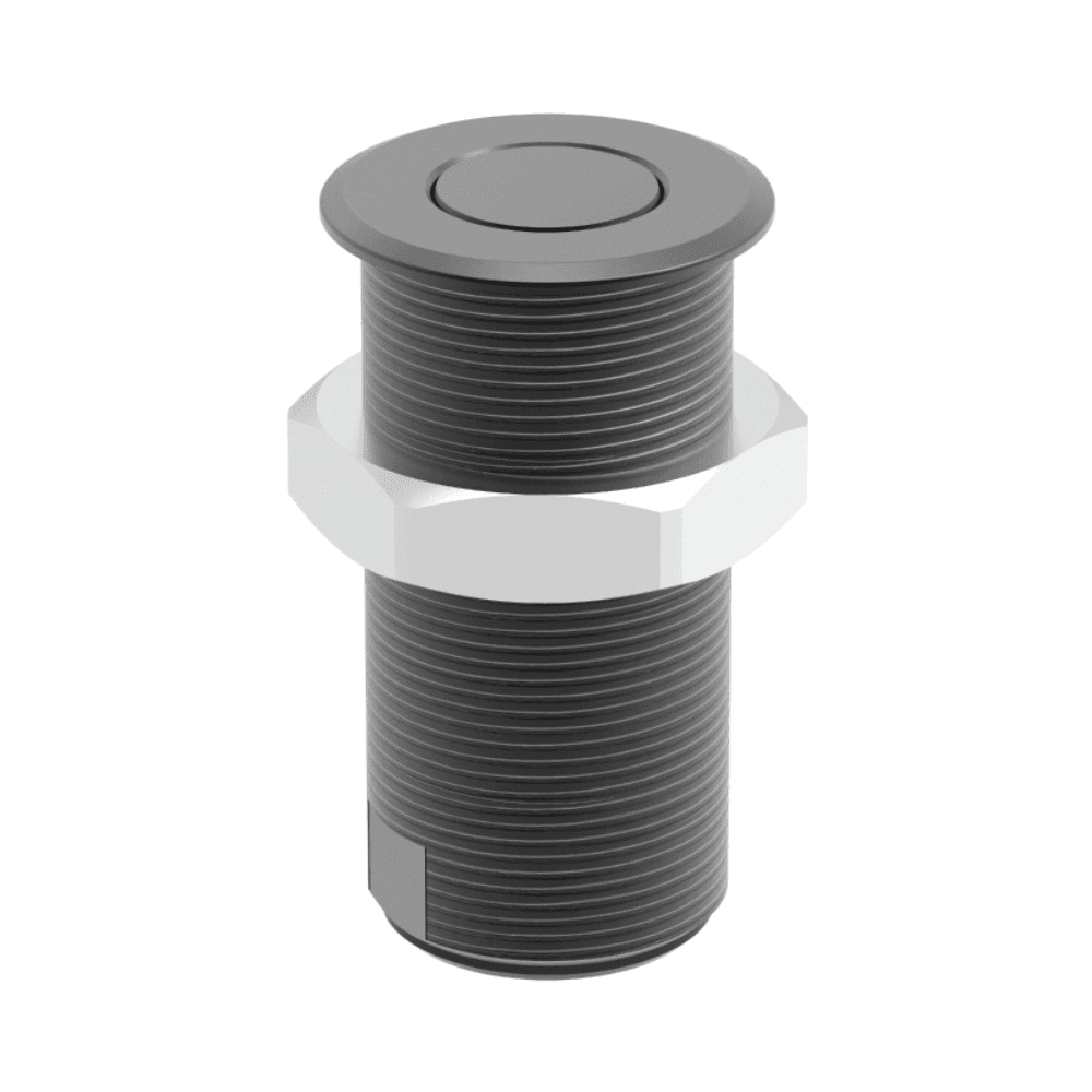 SL20 F Smartlock deck socket with a dark threaded body and silver mounting nut